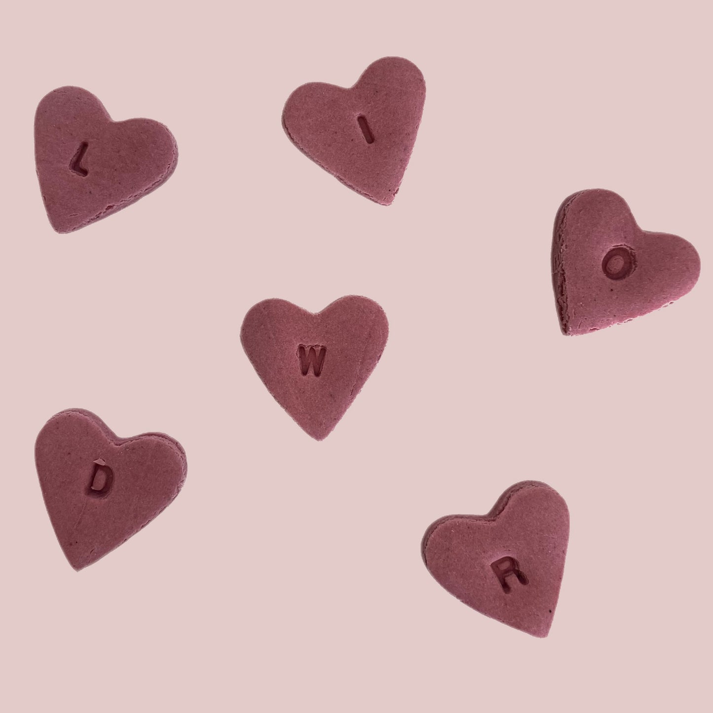 Pink Mini Initial Hearts