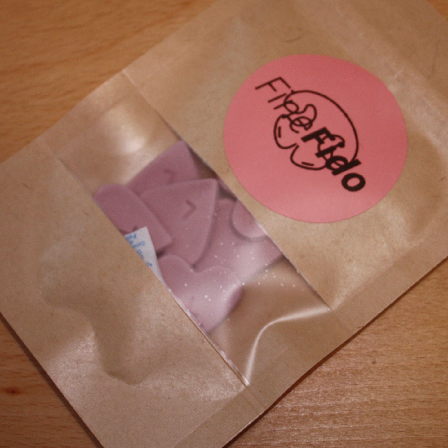 'L' Light Purple Mini Initial Hearts