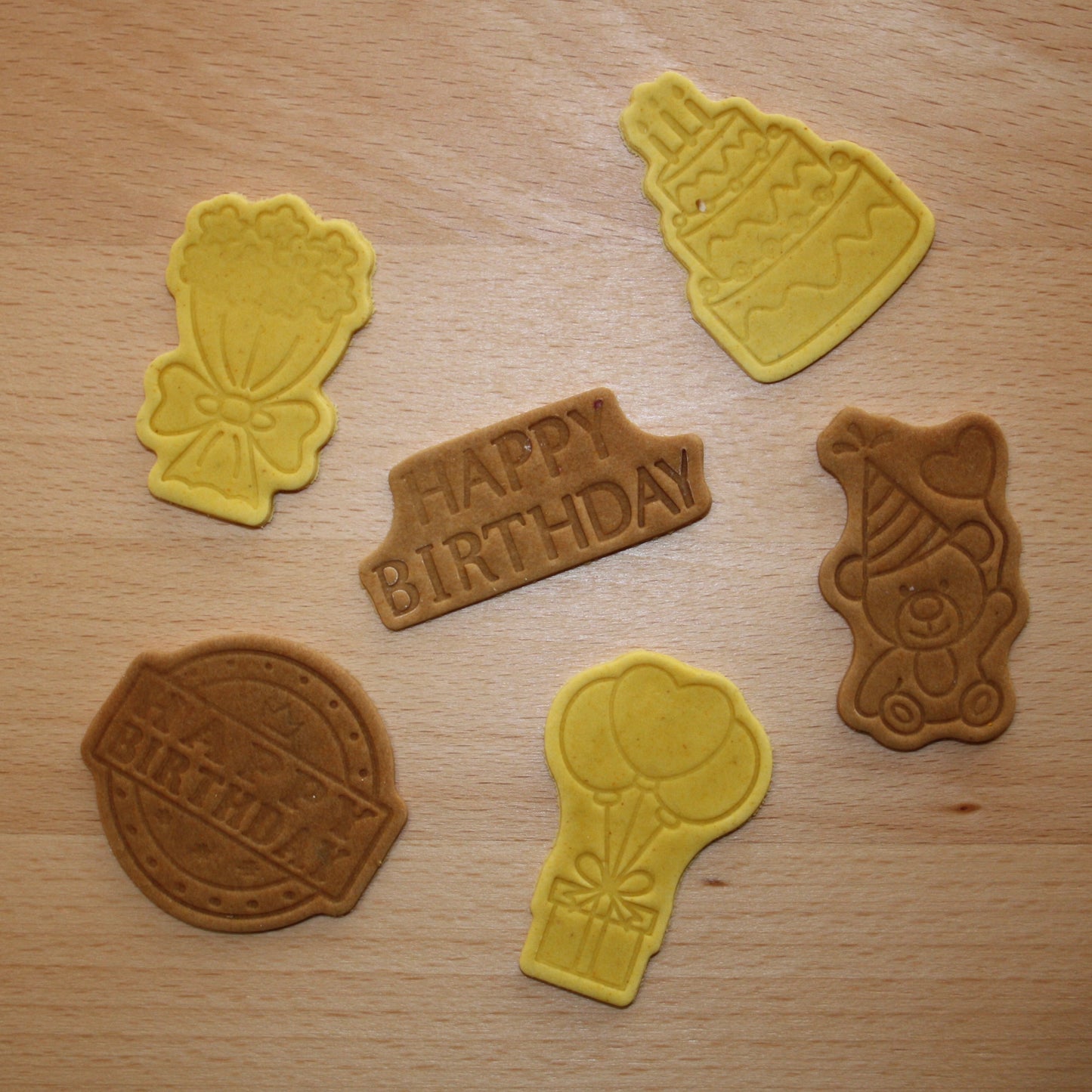 Yellow Birthday Bikkies