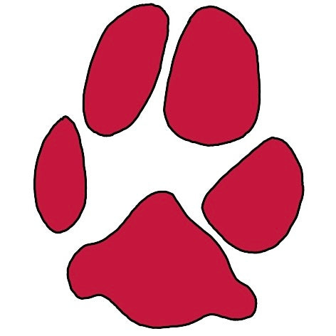 Paw Print Line Art