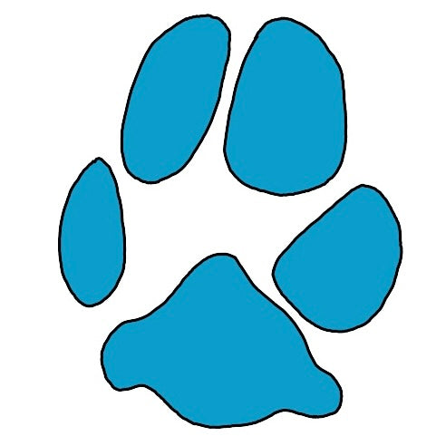 Paw Print Line Art