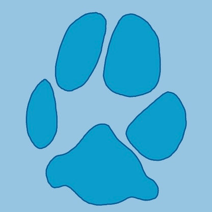 Paw Print Line Art