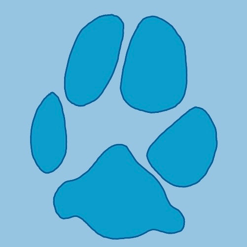 Paw Print Line Art