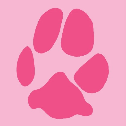 Paw Print Line Art