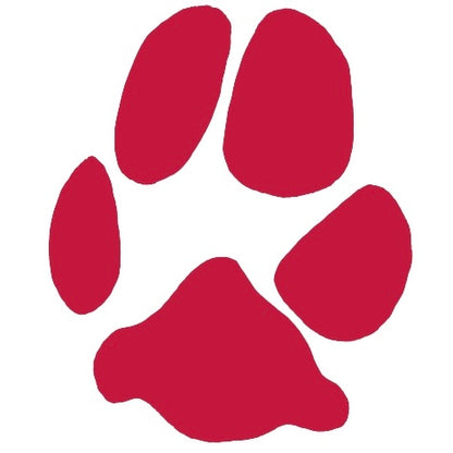 Paw Print Line Art