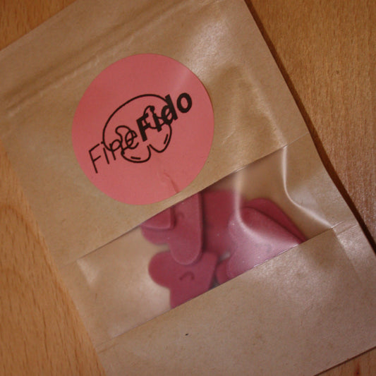 'J' Dark Pink Mini Initial Hearts