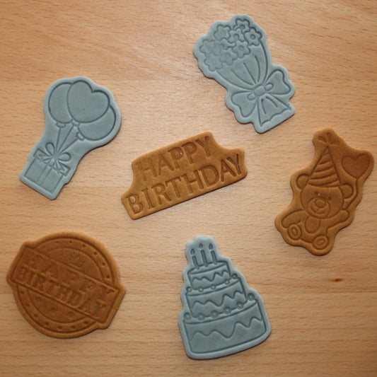 Blue Birthday Bikkies