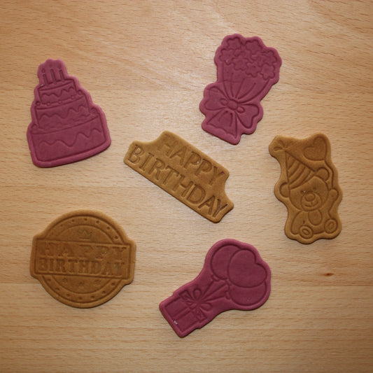 Dark Purple Birthday Bikkies