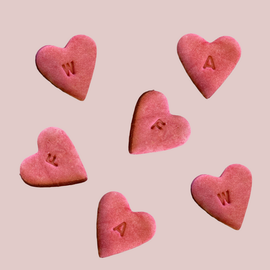 Red Mini Initial Hearts